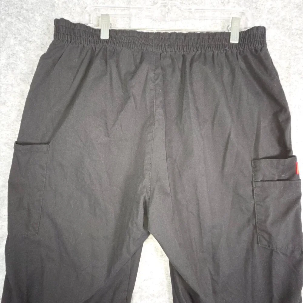 Dickies Women's Work Scrub Pants Cargo Pockets Elastic Wasitband Black Size XL - Picture 7 of 9